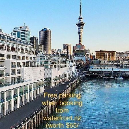 Waterfront Seaview Hotel Apartment - Same Building Block As Auckland Hilton Exterior foto