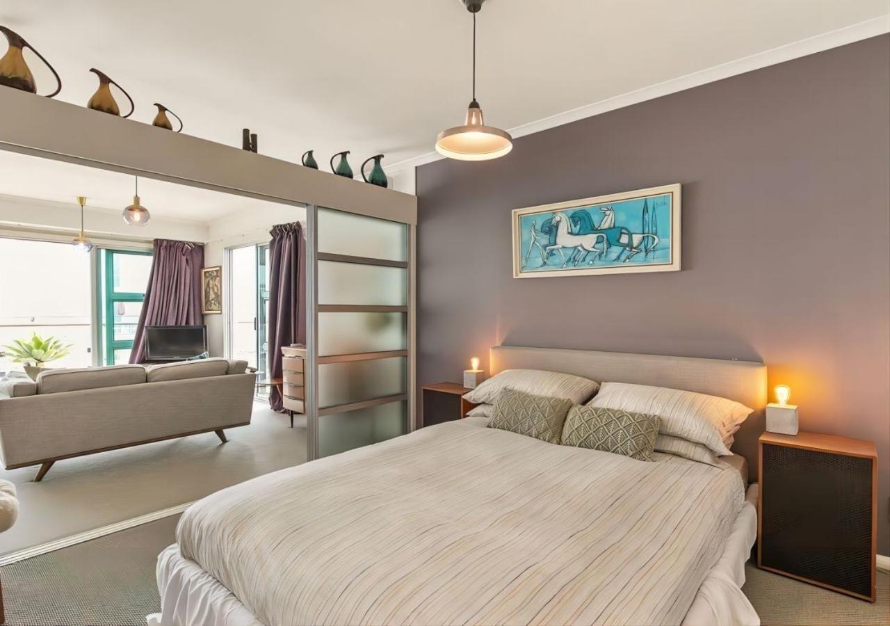 Waterfront Seaview Hotel Apartment - Same Building Block As Auckland Hilton Exterior foto
