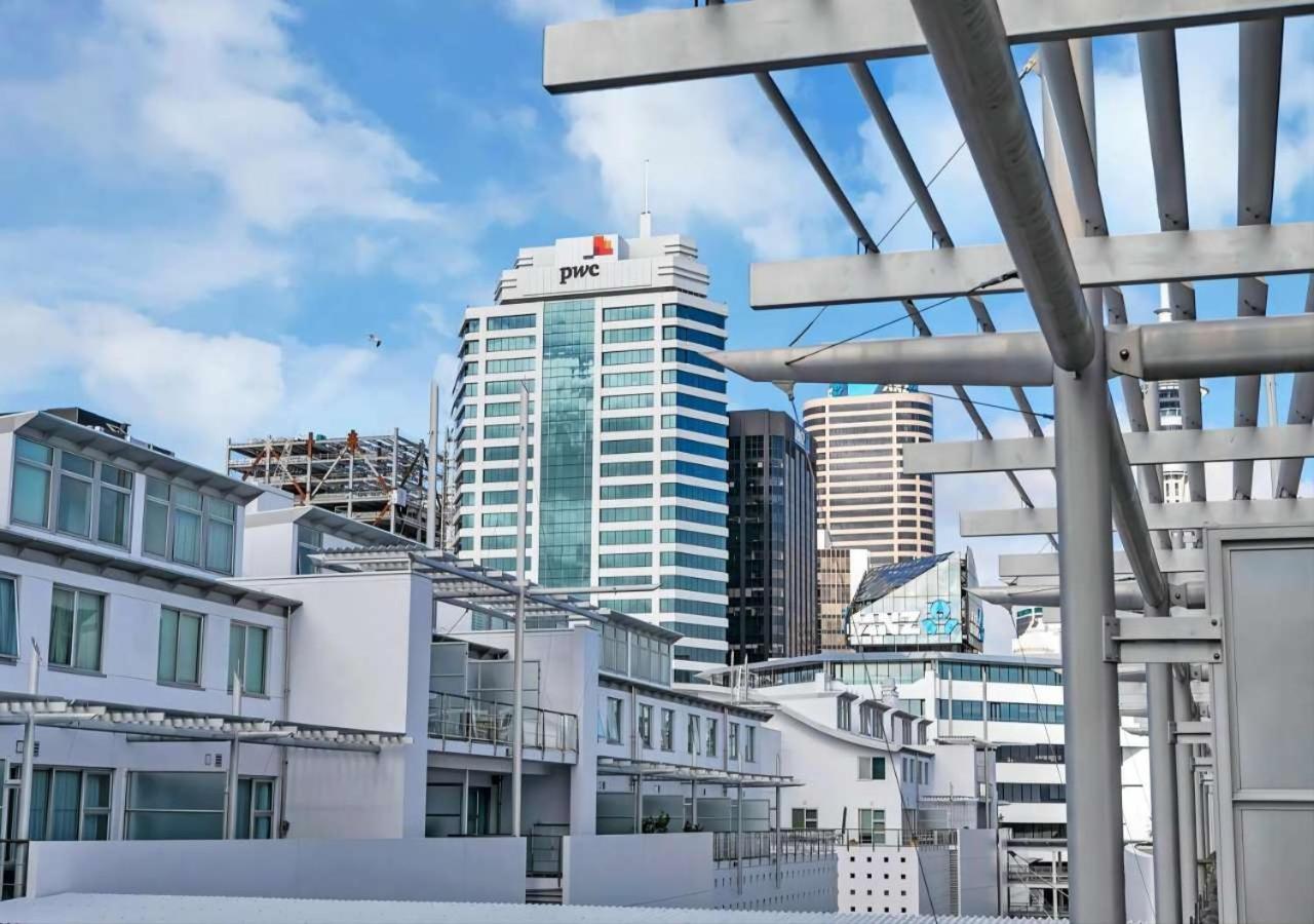 Waterfront Seaview Hotel Apartment - Same Building Block As Auckland Hilton Exterior foto