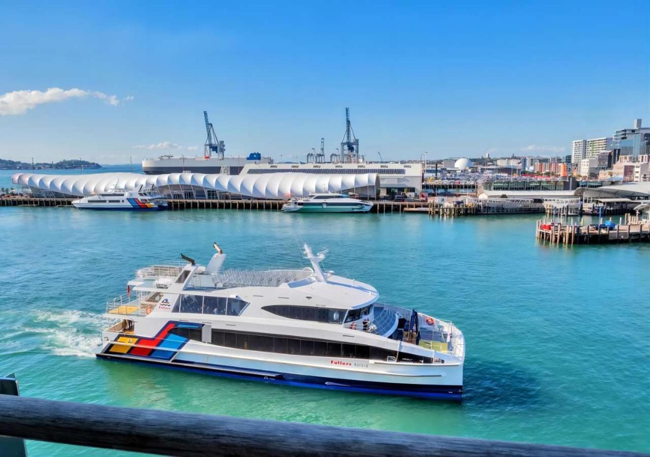 Waterfront Seaview Hotel Apartment - Same Building Block As Auckland Hilton Exterior foto