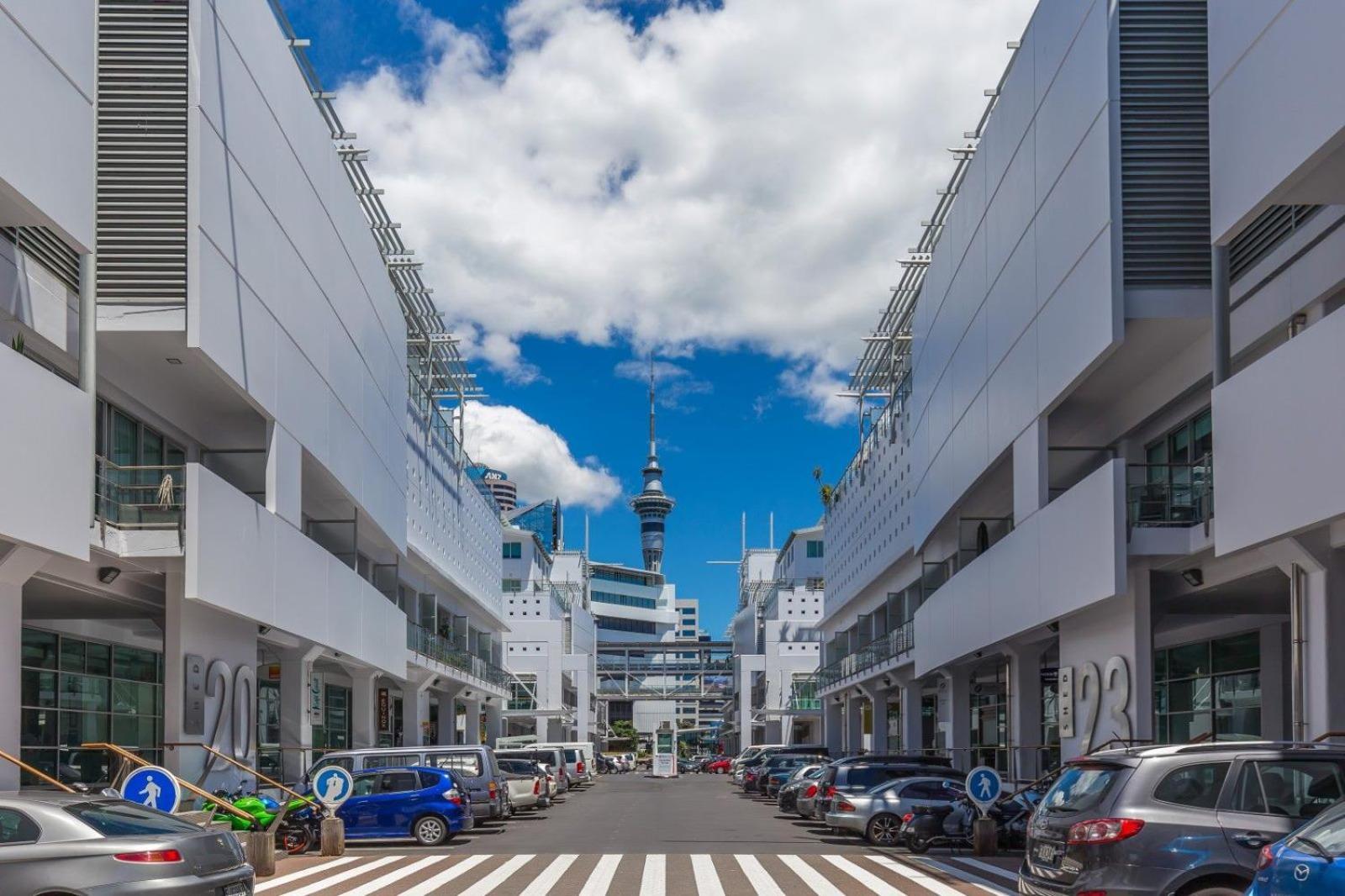 Waterfront Seaview Hotel Apartment - Same Building Block As Auckland Hilton Exterior foto