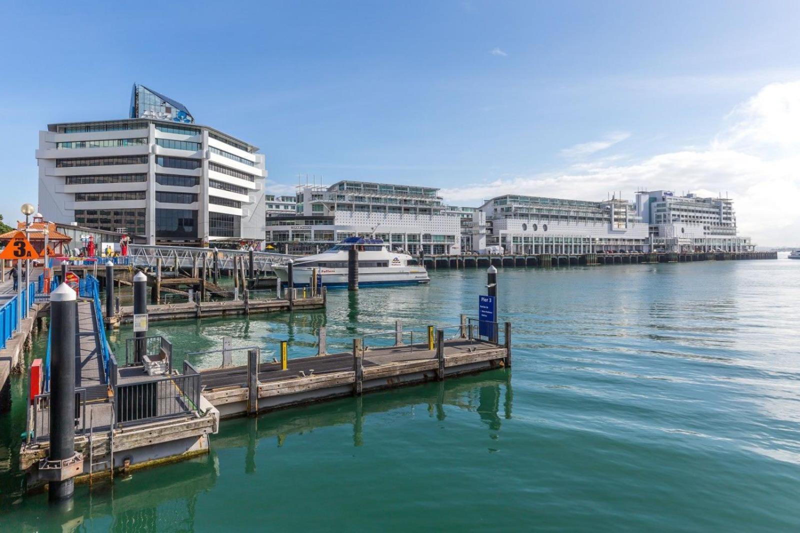 Waterfront Seaview Hotel Apartment - Same Building Block As Auckland Hilton Exterior foto