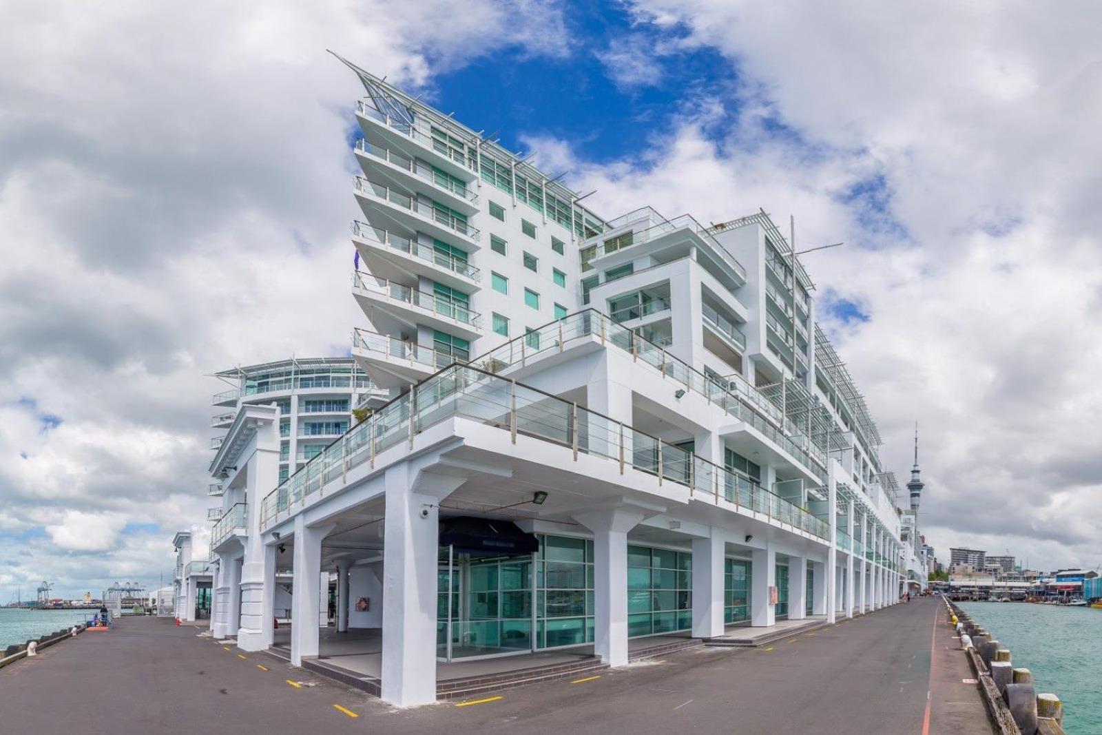 Waterfront Seaview Hotel Apartment - Same Building Block As Auckland Hilton Exterior foto